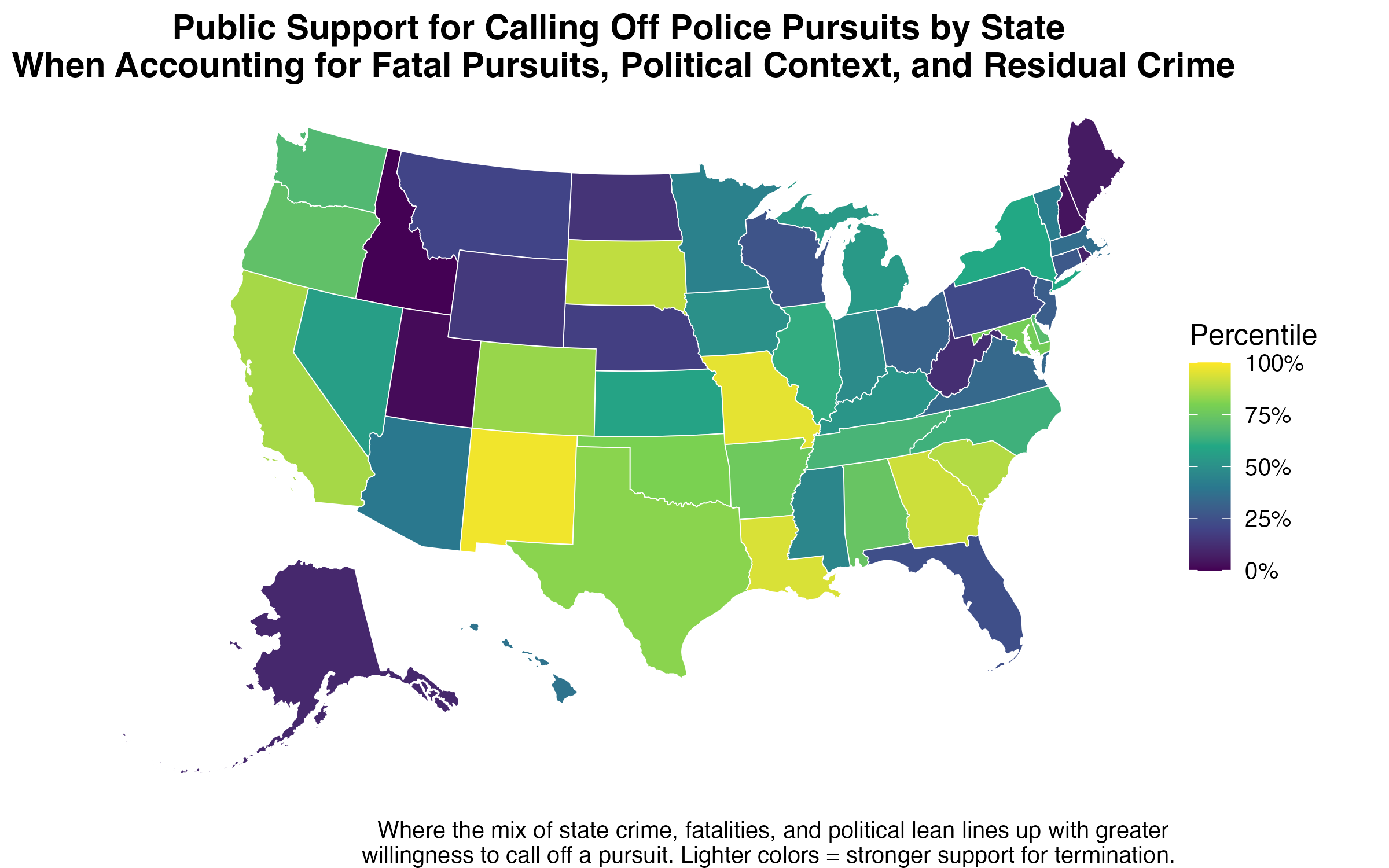 Composite support map showing where state context most strongly aligns with public willingness to terminate pursuits